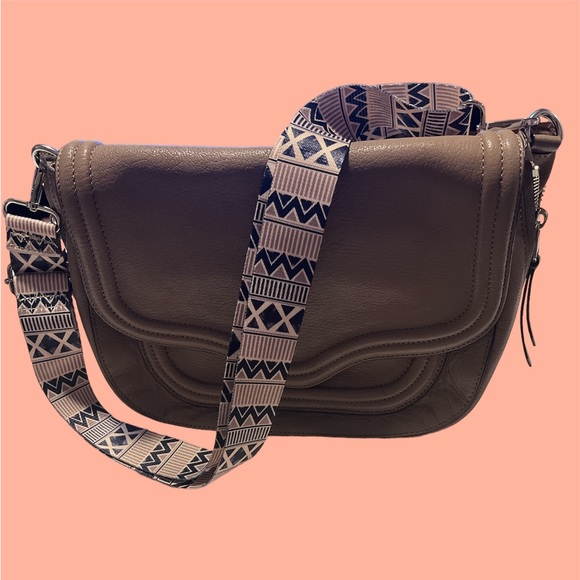 Rebecca Minkoff Leather Saddle Bag With Guitar Strap - Picture 1 of 15